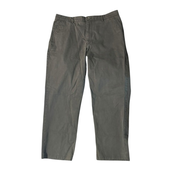 BALLIN Olive Green Khaki Pants Men's 38 X 28 Straight Career Business Casual - Picture 1 of 8